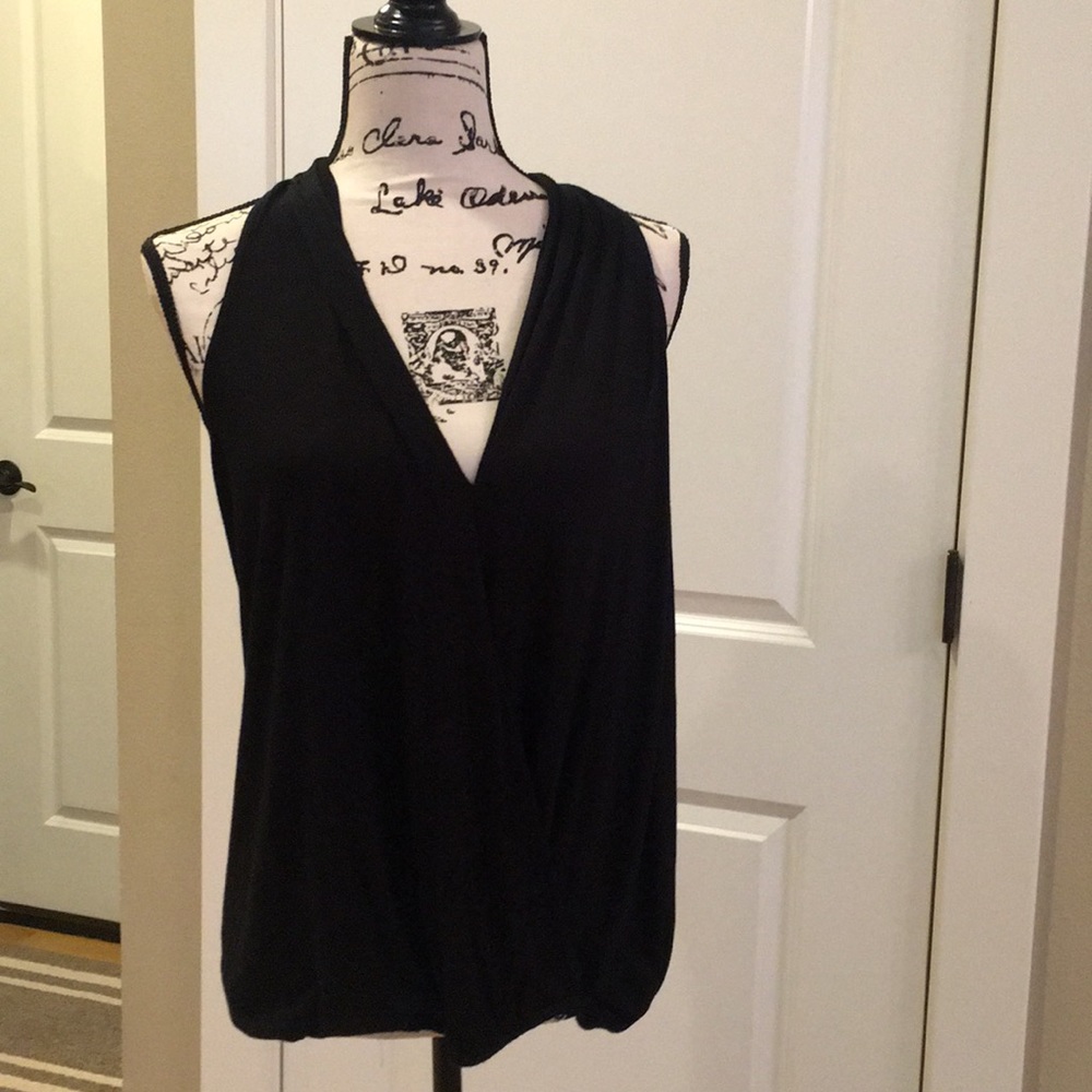 Anthropologie Ella Moss faux wrap blank tank